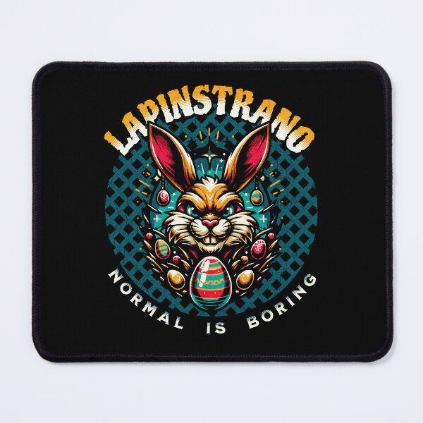 Item preview, Lapinstrano Retro Teal Easter Rabbit designed and sold by FaeryNuff.