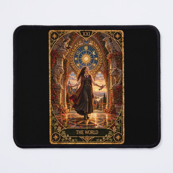 Item preview, Dark Academia Tarot Card Prints: The World designed and sold by PinUpPizzazz.