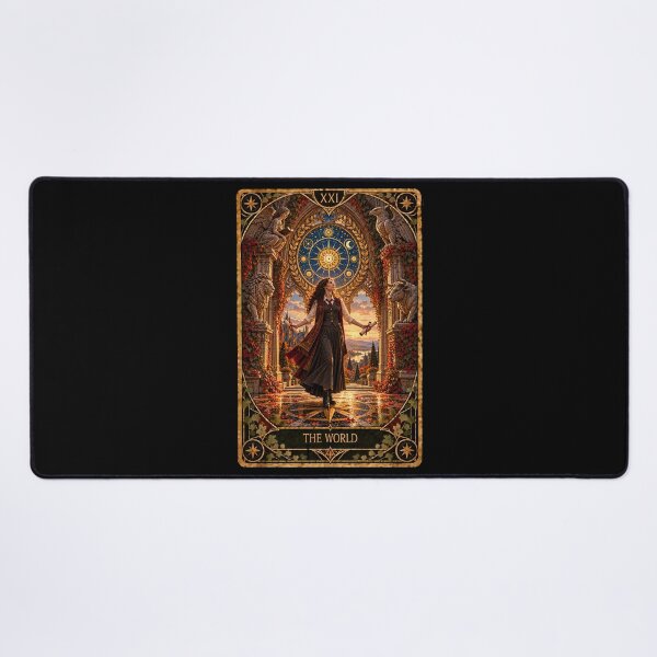 Item preview, Dark Academia Tarot Card Prints: The World designed and sold by PinUpPizzazz.
