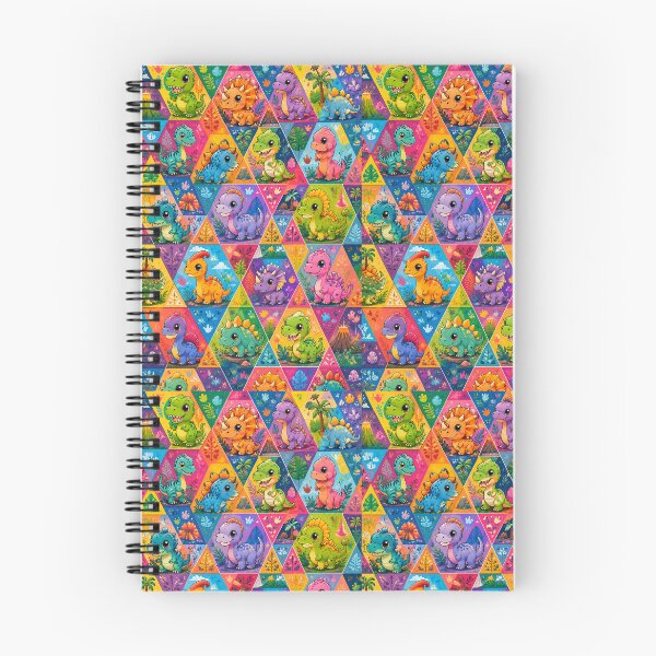 Item preview, Cute Baby Dinosaur Tessellation – Vibrant Colorful Dino Pattern designed and sold by vinothmech53.