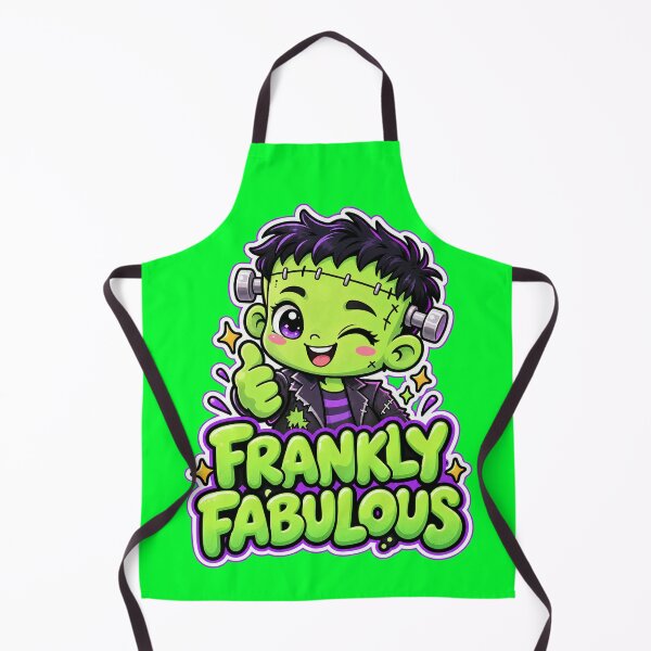 Item preview, Frankly Fabulous - Cute Frankenstein Halloween Sticker designed and sold by Visual Dept..