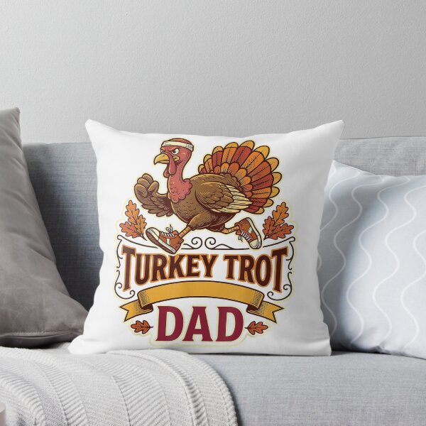 Item preview, Funny Turkey Trot Dad Thanksgiving Running Race Day Runner T-Shirt designed and sold by gidget-gadget.