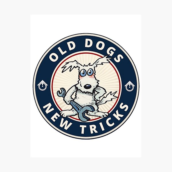 Item preview, Old Dogs New Tricks circle designed and sold by UnicycleShed.