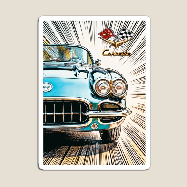 Item preview, Vintage Sports Car Speed Lines Retro Automotive Illustration designed and sold by OUTLAWND.