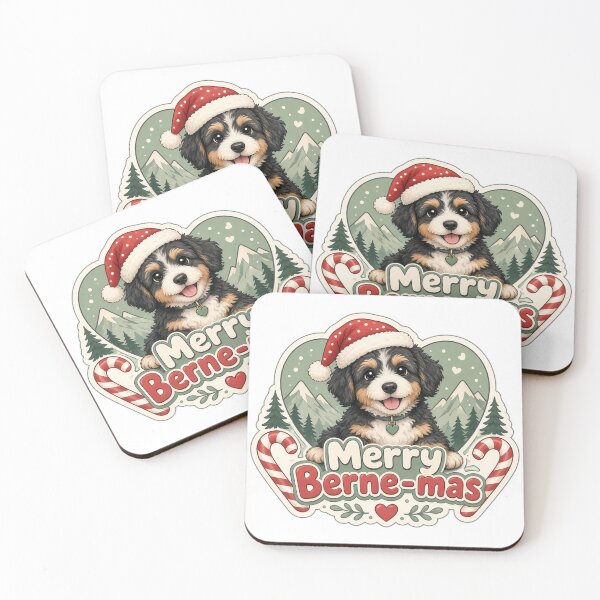 Item preview, Bernedoodle Christmas Merry Berne-mas Gift designed and sold by Soft Merch.