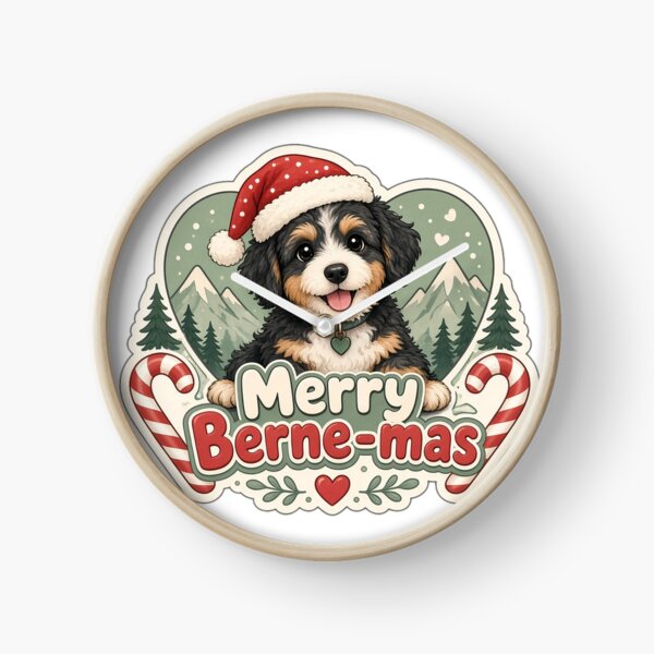 Item preview, Bernedoodle Christmas Merry Berne-mas Gift designed and sold by Soft Merch.