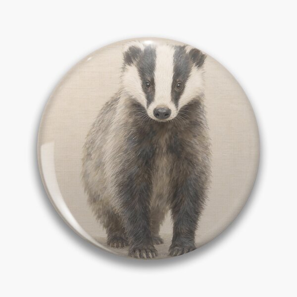 Item preview, Badger Nursery Watercolor | Woodland Wall Art designed and sold by FixationStudio.