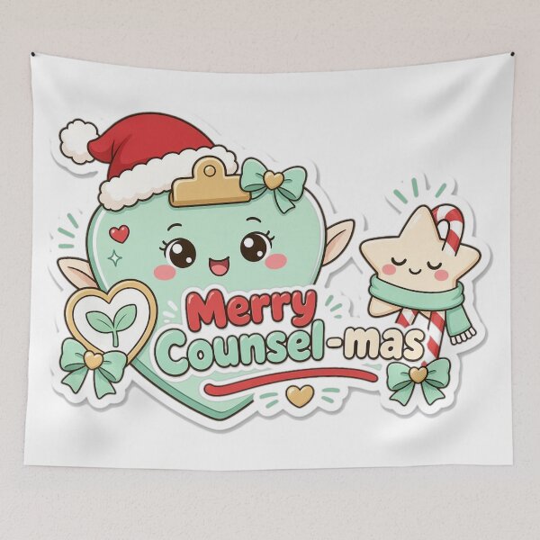 Artikelvorschau, Counselor Christmas Merry Counsel-mas Gift entworfen und verkauft von Soft Merch.