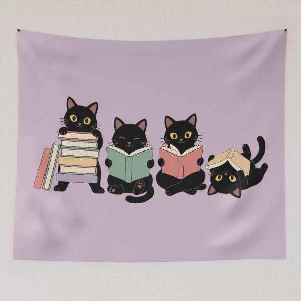 Item preview, Bookish Kitties designed and sold by Free Will Creative.