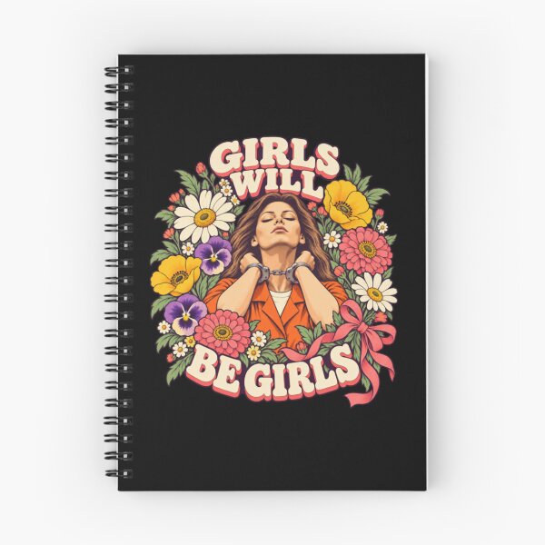 Item preview, Aileen Wuornos Girls Will Be Girls Colorful Floral Handcuffs Portrait designed and sold by ytokkeq.