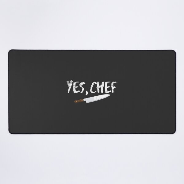 Item preview, Yes Chef Bold Typography Kitchen Cooking Design designed and sold by thiefofblood0w0.