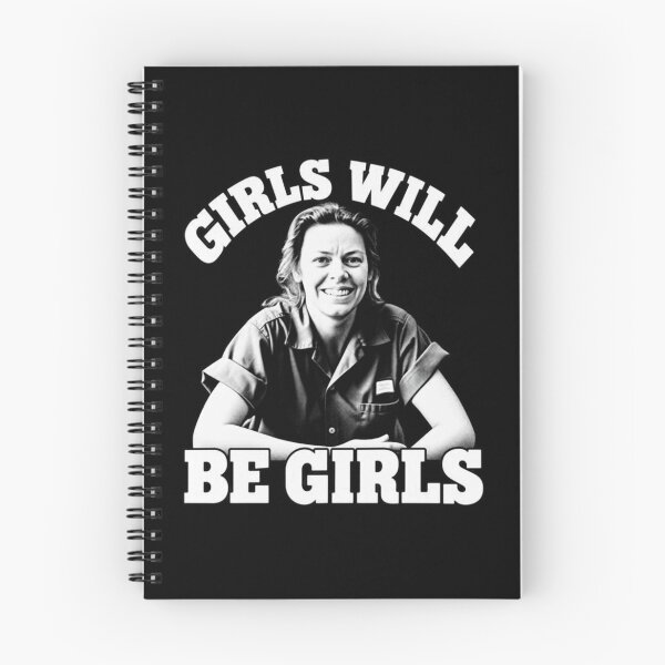 Item preview, Aileen Wuornos Girls Will Be Girls Pink Script Floral Handcuffs Portrait designed and sold by ytokkeq.