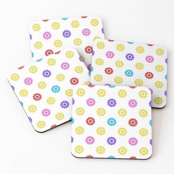 Item preview, Colorful Sunburst Floral Pattern, Seamless Geometric Digital Paper, Bright Summer Background designed and sold by AnnavelleStudio.