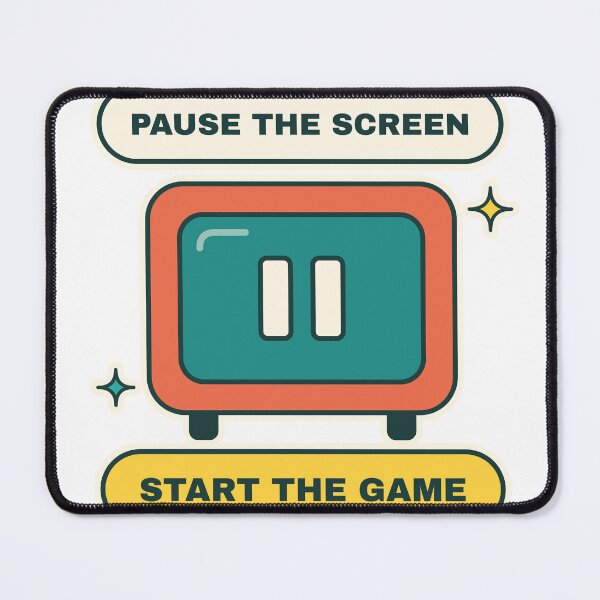 Item preview, Pause the Screen Start the Game - Screen Free Fun designed and sold by Playful Paper Club.