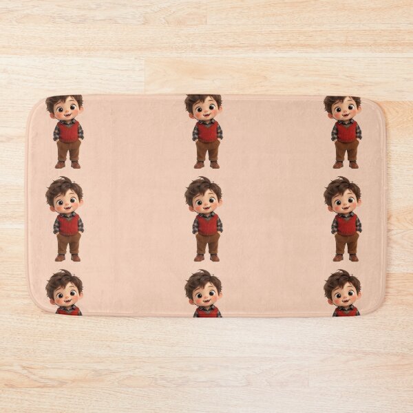 Item preview, Cute 3D Little Vampire Boy in Autumn Red Vest Plaid Shirt designed and sold by استوديو ناب فن.