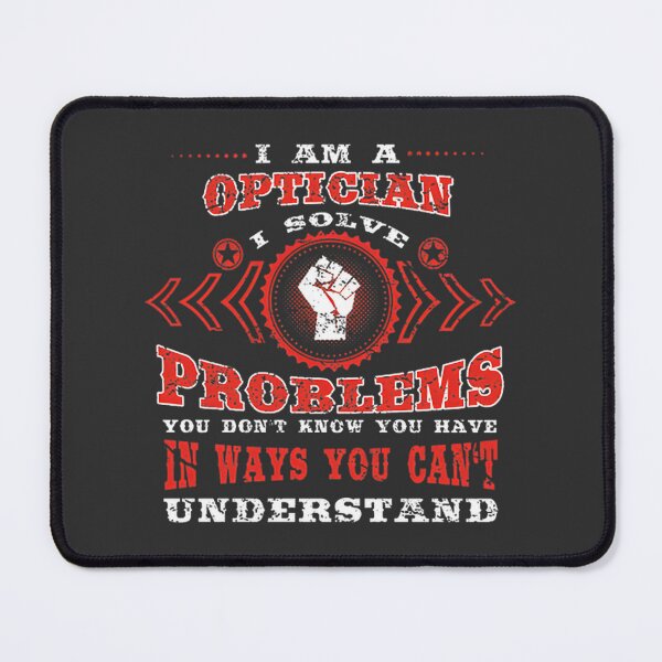 Item preview, Optician Gift Idea - Solve Problems with Vision Care Humor designed and sold by p4rkourist.