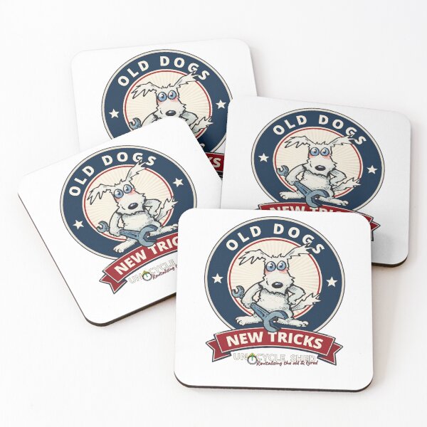 Item preview, Old Dogs New Tricks USi banner designed and sold by UnicycleShed.