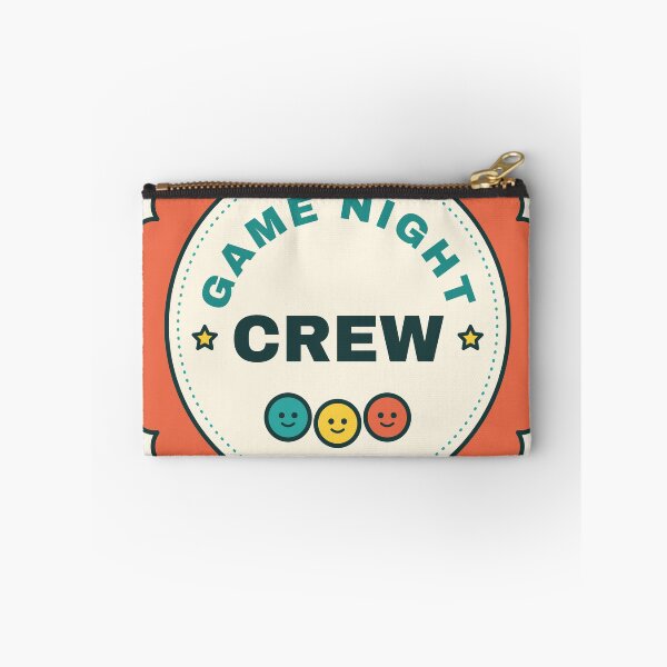 Item preview, Game Night Crew - Retro Scalloped Badge designed and sold by Playful Paper Club.