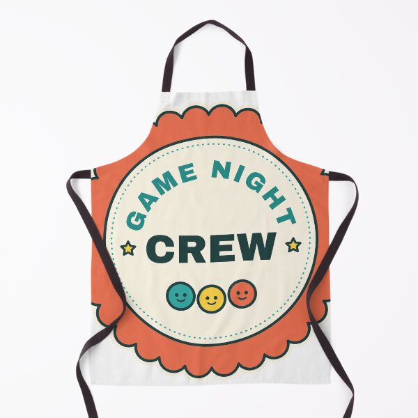 Item preview, Game Night Crew - Retro Scalloped Badge designed and sold by Playful Paper Club.