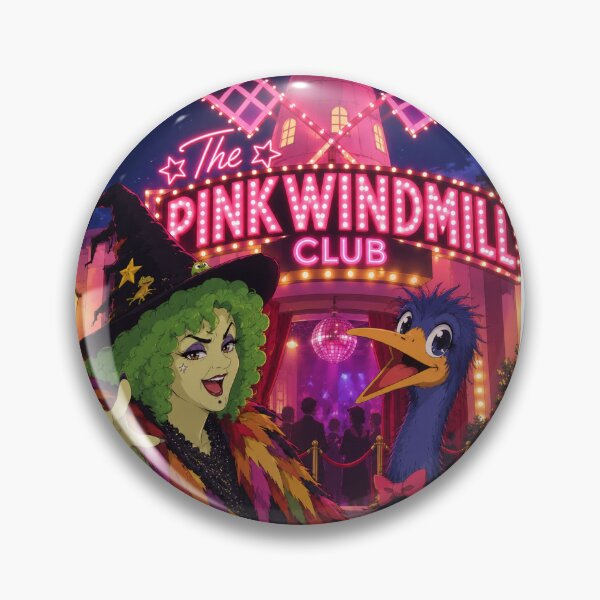 Item preview, Grotbag’s “Pink Windmill Club” designed and sold by Hazel McKinnon.
