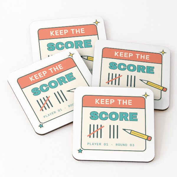 Aperçu de l'œuvre Tenez le score - Tableau de score et décompte rétro créée et vendue par Playful Paper Club.
