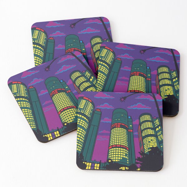 Item preview, Central Sydney NSW at Night Pop Landscape designed and sold by EllDAV777.