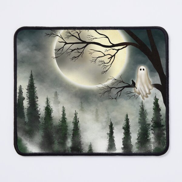 Item preview, The ghost lives with the cat in solitude atop the tree. designed and sold by Puifai2489.