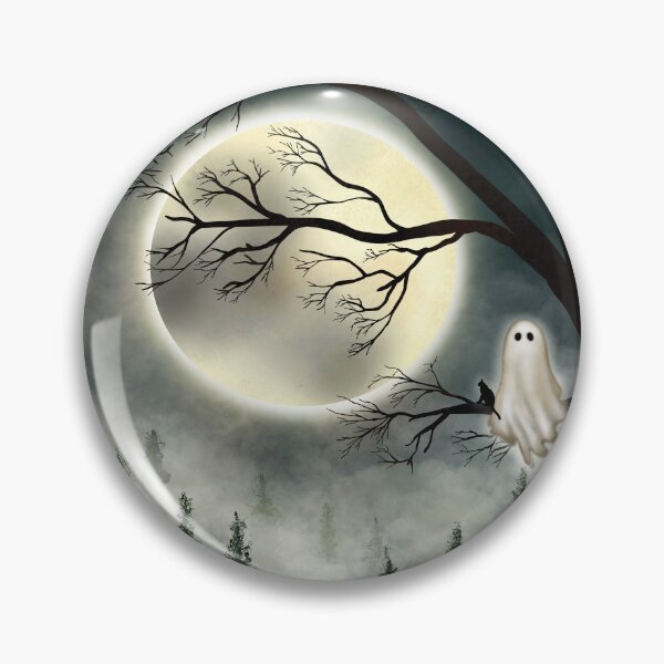 Item preview, The ghost lives with the cat in solitude atop the tree. designed and sold by Puifai2489.