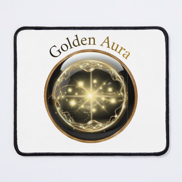 Item preview, ​Golden Aura Mystical Sphere with Glowing Stars and Sacred Energy Design designed and sold by MinimalAurashop.