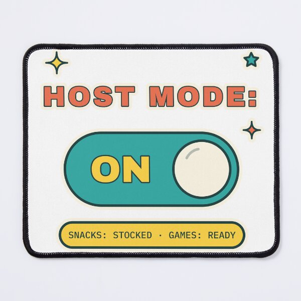 Item preview, Host Mode On - Funny Party Host Toggle designed and sold by Playful Paper Club.