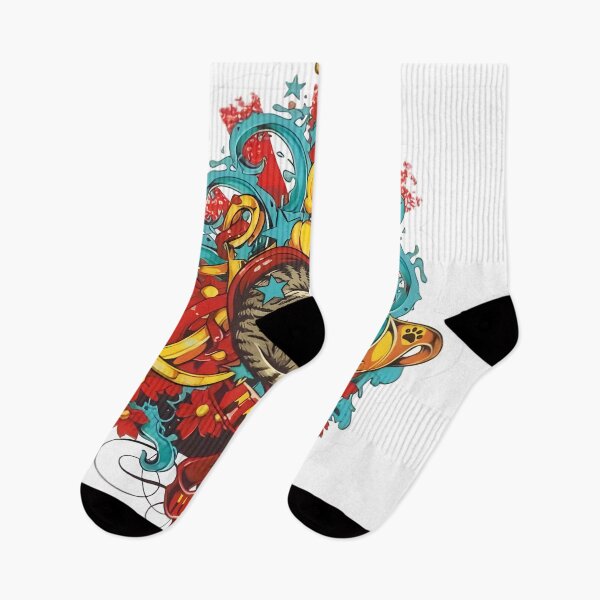 Item preview, Vintage Floral Cat Tattoo Cres designed and sold by GussieGerman.