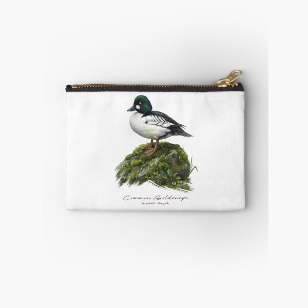 Item preview, Common Goldeneye on Mossy Rock Bird Illustration designed and sold by Takeda-art.