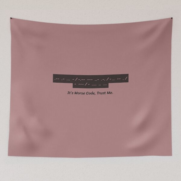 Item preview, Waste Your Time To This Funny Morse Code Sarcastic Meme designed and sold by QCrimson.