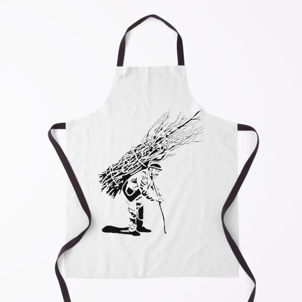 Item preview, Man Carrying Black Wooden Plank Illustration Design designed and sold by Nick Crompton.