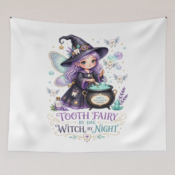 Item preview, Tooth Fairy - Dental Hygienist Dentist Halloween Watercolor designed and sold by Art-Arcade6.