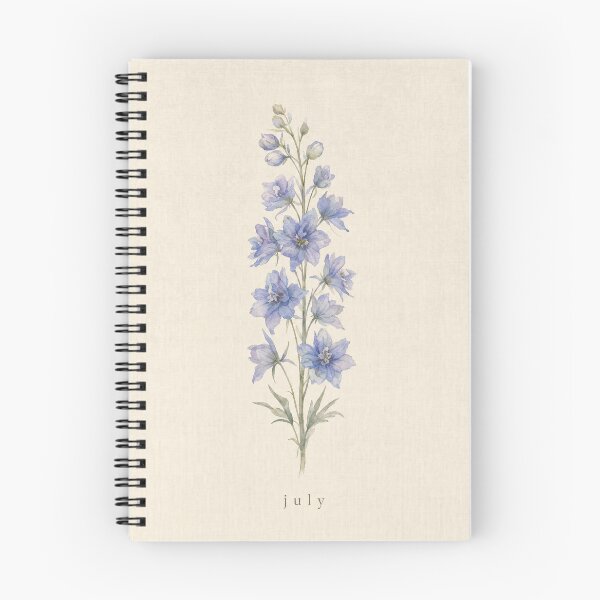Item preview, July Birth Flower Larkspur Watercolor | Botanical Wall Art designed and sold by FixationStudio.