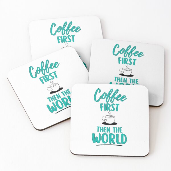 Item preview, Coffee First, Then the World designed and sold by DixieGirlStudio.