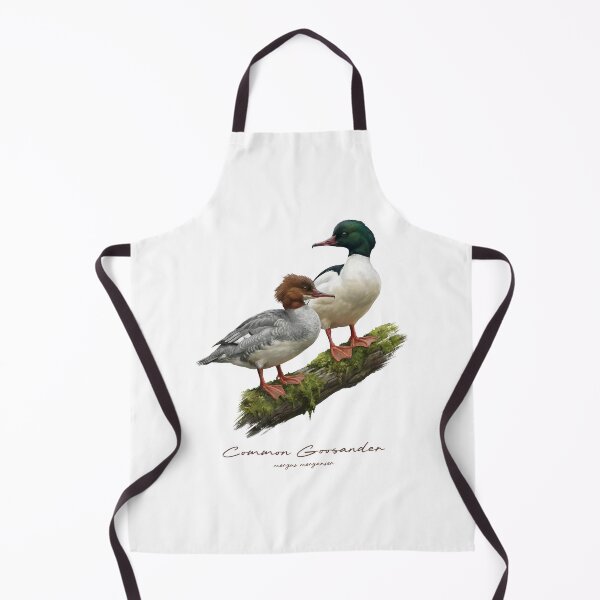 Item preview, Common Goosander on Mossy Log Bird Illustration designed and sold by Takeda-art.