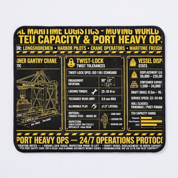 Item preview, Global Maritime Logistics Container Ship Port Shirt designed and sold by StudioBilly3000.