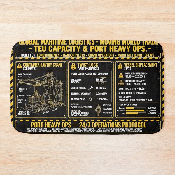 Item preview, Global Maritime Logistics Container Ship Port Shirt designed and sold by StudioBilly3000.