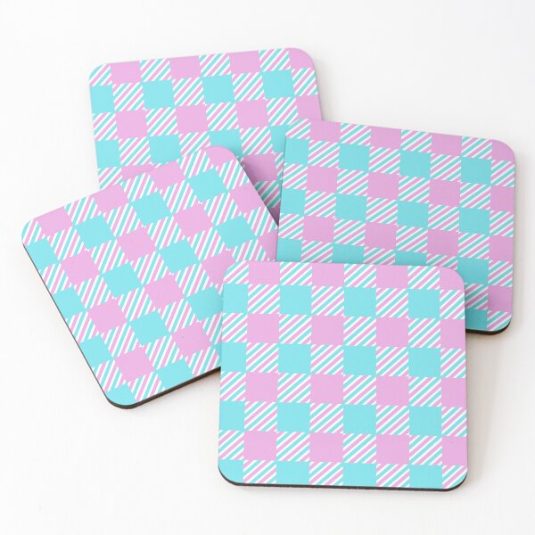 Item preview, Pastel Pink and Blue Geometric Checkerboard Seamless Pattern Digital Paper designed and sold by AnnavelleStudio.