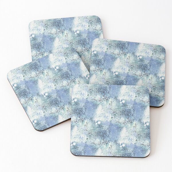 Item preview, Textured Grunge Abstract in White and Blue designed and sold by Artistestella.
