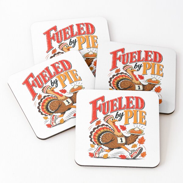 Item preview, Funny Thanksgiving Turkey Trot Running Fueled By Pie T-Shirt designed and sold by VibeCrafteria.