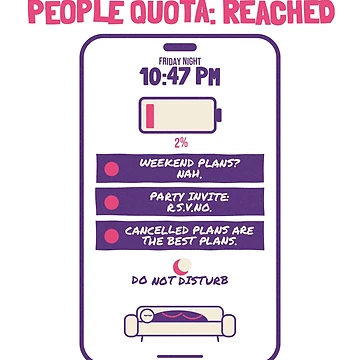 Vorschaubild zum Design People Quota Reached Introvert Phone Riso von somebasic