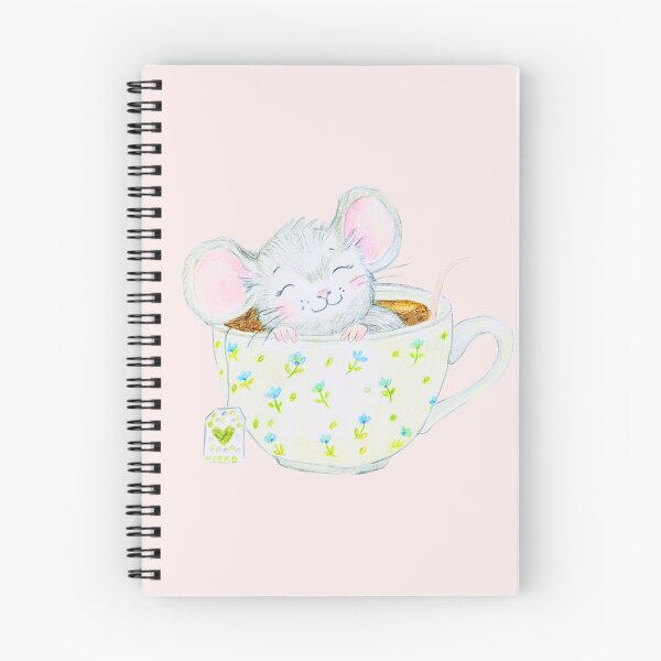 Item preview, Tea Time Mouse – Hand-drawn cute animal drawing designed and sold by alilu-art .