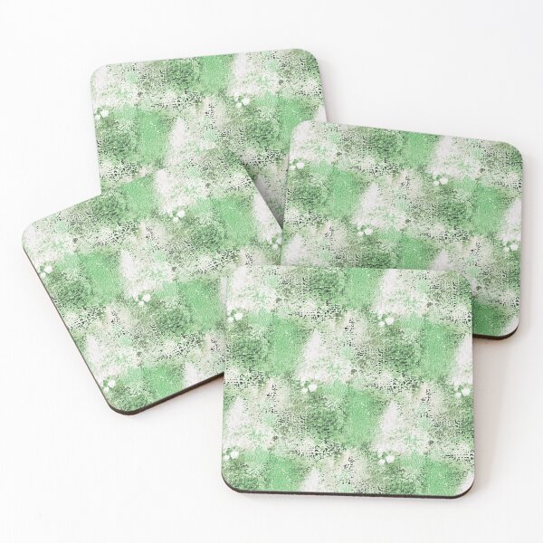 Item preview, Textured Grunge Abstract in White and Green designed and sold by Artistestella.