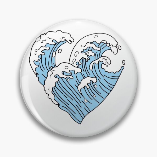 Item preview, Heart Wave Art designed and sold by LuloCreative.