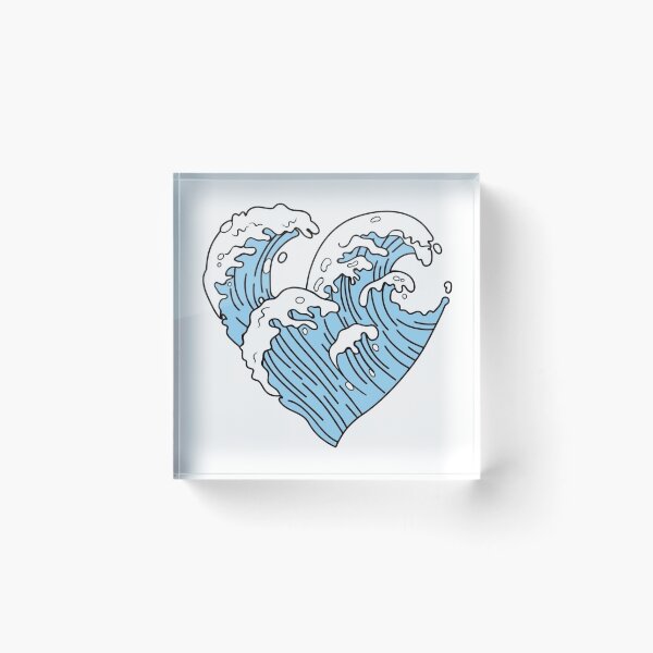 Item preview, Heart Wave Art designed and sold by LuloCreative.