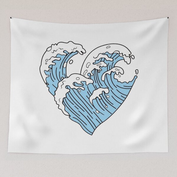 Item preview, Heart Wave Art designed and sold by LuloCreative.