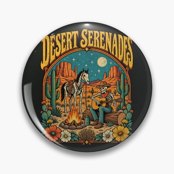 Item preview, Desert Serenades – Skeleton Cowboy Campfire designed and sold by AwesomeBeyondLimits.